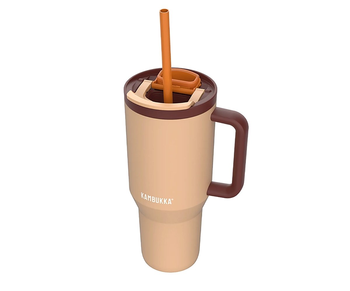 Duży kubek termiczny Kambukka RIO Tumbler 950 ml Almond Dream ze słomką