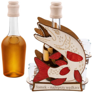 karafka i kieliszki do whisky z personalizowanym grawerem zestaw prezentowy.