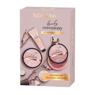 zestaw prezentowy Soraya Body Ceremony relaksacyjne SPA różowe opakowanie.