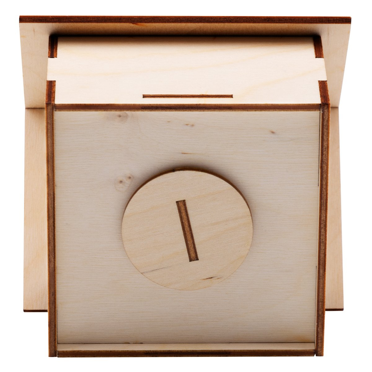 Drewniana skarbonka w kształcie domku Prezent z Grawerem - obrazek 3