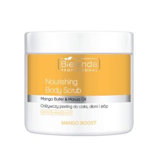 Bielenda Professional Mango Boost odżywczy peeling do ciała dłoni i stóp opakowanie 550g